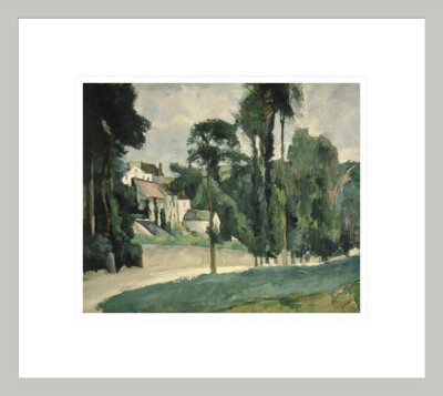 Red Barrel Studio The Road at Pontoise by Paul Cézanne -Framed Giclee Print