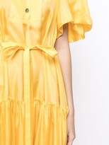 Thumbnail for your product : Eudon Choi Tie-Waist Tiered Dress