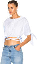 Thumbnail for your product : Alexander Wang Short Sleeve Cropped Shirt