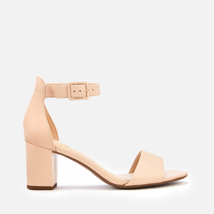 nude block heels uk