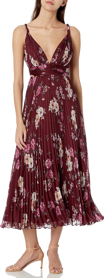 Burgundy Chiffon Dress | Shop the world's largest collection of 