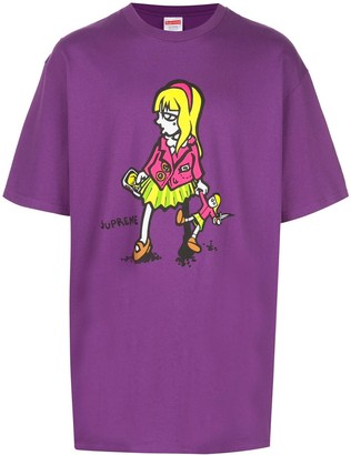 purple supreme shirt