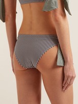 Thumbnail for your product : Solid & Striped The Mackenzie Striped Bikini Briefs - Green Stripe