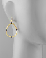 Thumbnail for your product : Armenta 18k Gold Open Diamond Pear Earrings