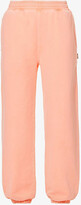 Thumbnail for your product : Stussy Womens Coral ogo-tab Relaxed-fit Cotton-jersey Jogging Bottoms