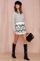 Thumbnail for your product : Nasty Gal Short Work Sequin Skirt