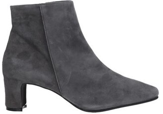 Daniele Ancarani 10 Women Grey Ankle boots Soft Leather
