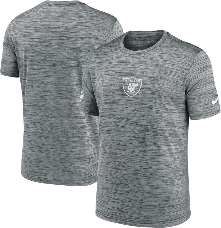 Nike Men's Gray Las Vegas Raiders Sideline Velocity Performance T-Shirt