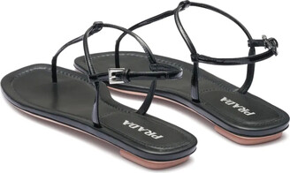 Prada Thong-Strap Flat Sandals - ShopStyle
