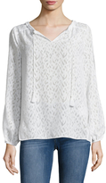 Thumbnail for your product : T Tahari Janelle Jacquard Textured Blouse
