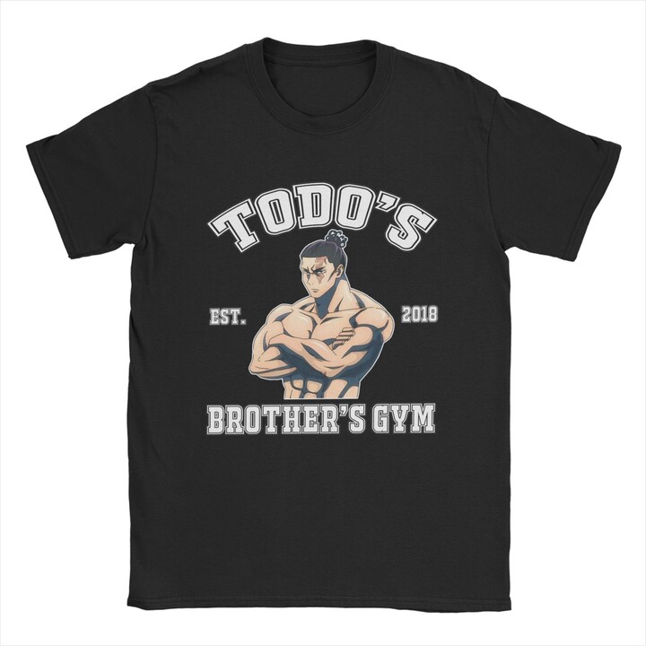 None Aoi Todo Brothers Gym T Shirts Men & apos;s Pure Cotton Novelty T-Shirt Round Neck Anime Tees Short Sleeve Tops Gift Idea