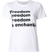 Comme Des Garçons - freedom print T-shirt