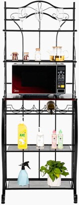 TONWIN Microwave Storage Rack Oven Stand with Wine Storage Organizer Workstation