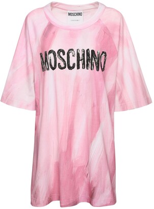 Moschino Printed Cotton Jersey T-shirt Dress
