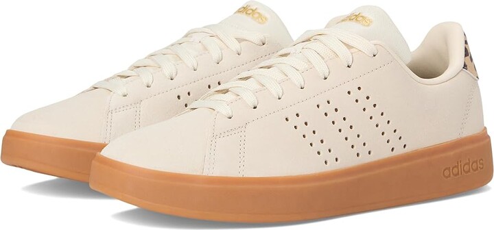 adidas Advantage 2.0 Women's Lace up casual Shoes Wonder White/Bronze Strata/Matte Gold : 11 B - Medium, Leather