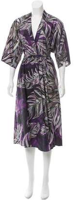 Tome Floral Print Belted Dress w/ Tags