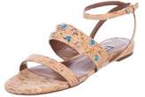 Thumbnail for your product : Tabitha Simmons Studded Cork Sandals