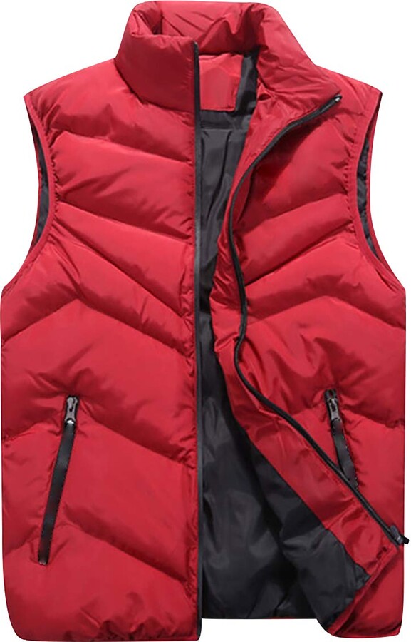 Peuignao Down Gilet Men Down Vest Men Padded Gilet Body Warmer Mens