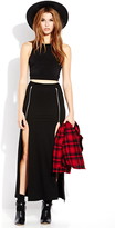 Thumbnail for your product : Forever 21 Show Out M-Slit Maxi Skirt