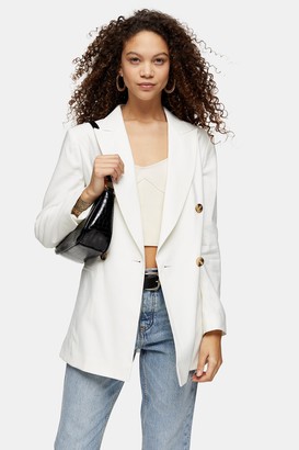 topshop ivory blazer