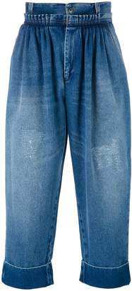 J.W.Anderson cropped pleated front jeans