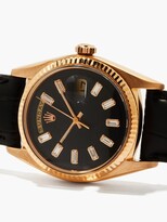 Thumbnail for your product : LIZZIE MANDLER Vintage Rolex Day-date Diamond & Rose-gold Watch - Rose Gold