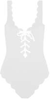 Thumbnail for your product : Marysia Swim Palm Spring Tie Scallop-edged Swimsuit