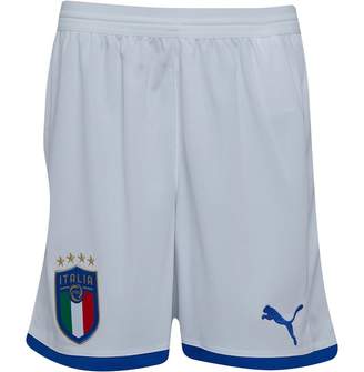 Puma Junior Boys FIGC Italy Home Shorts White