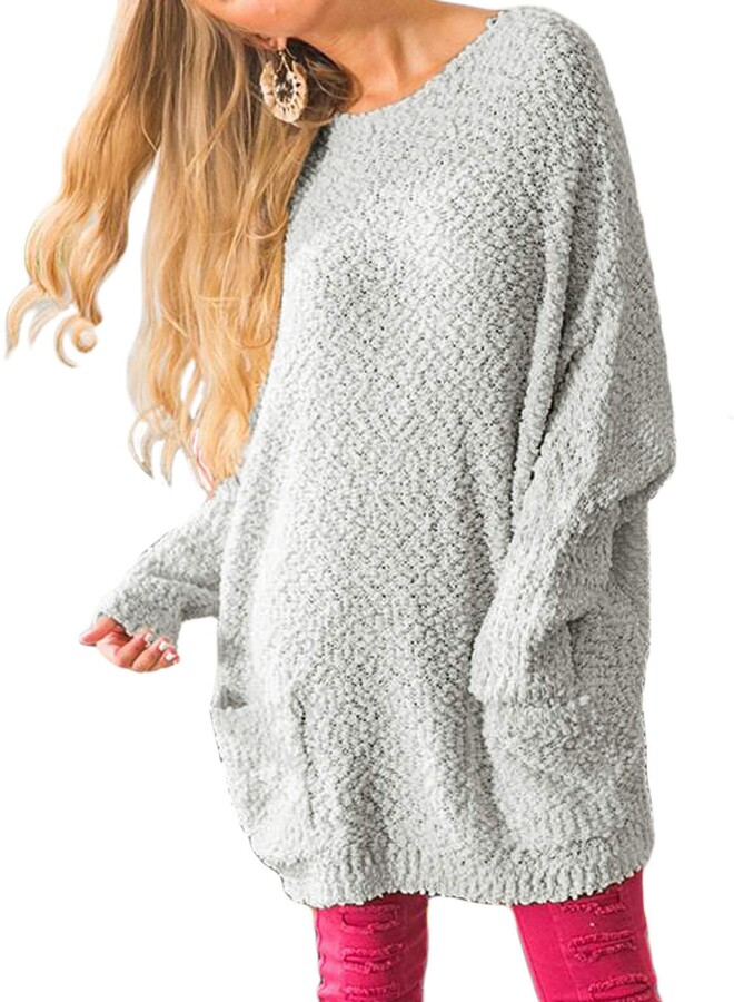 grey popcorn sweater