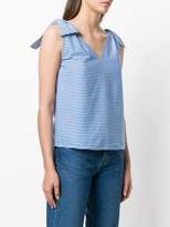 Thumbnail for your product : Odeeh bow detail striped tank top
