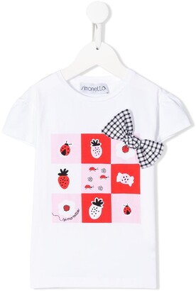 Simonetta geometric-print regular-fit T-shirt