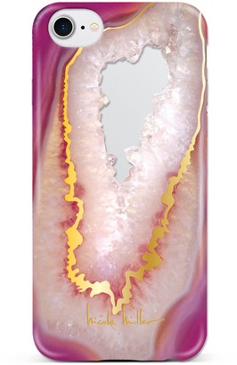 Nanette Lepore Nanette Lepore Fuchsia/Gold Geode iPhone 6/6S/7/8 Case