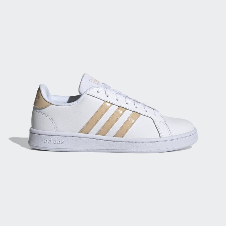 adidas Grand Court Shoes Cloud White 5 Womens - ShopStyle Activewear
