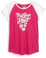 Thumbnail for your product : Under Armour 'Put Your Heart in It' Raglan Tee (Big Girls)