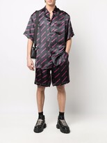 Thumbnail for your product : Vetements Logo-Print Track Shorts
