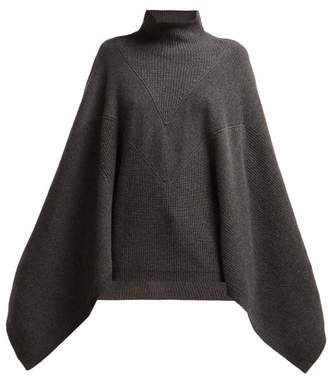 Givenchy High Neck Cashmere Sweater - Womens - Dark Grey
