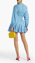 Thumbnail for your product : Rhode Resort Emma fluted printed cotton mini dress