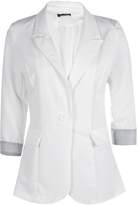 Thumbnail for your product : boohoo Turn Up Cuff Woven Blazer
