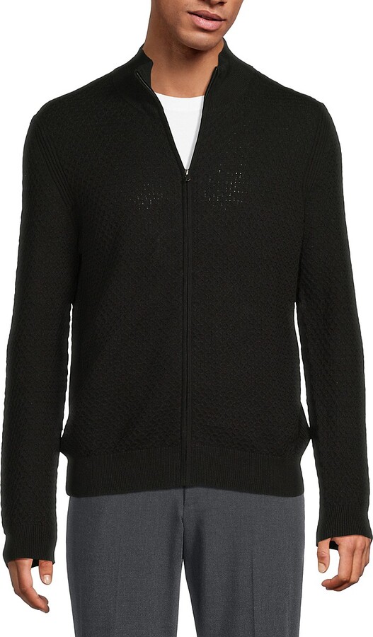 Bruno Magli Cable-Knit Jacket