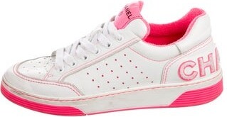 Chanel Interlocking CC Logo Leather Chunky Sneakers