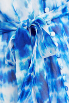 Thumbnail for your product : CAMI NYC Laurel Tie-dyed Silk-chiffon Midi Dress