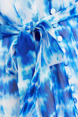 CAMI NYC Laurel Tie-dyed Silk-chiffon Midi Dress