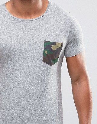 Jack and Jones T-Shirt with Contrast Pocket