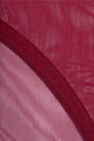 Thumbnail for your product : Eres Bambin Stretch-tulle Briefs - Plum