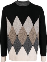 Thumbnail for your product : Ballantyne Argyle Intarsia-Knit Wool Jumper