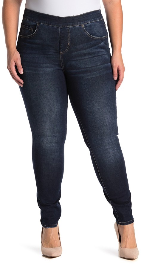 plus size pull on skinny jeans