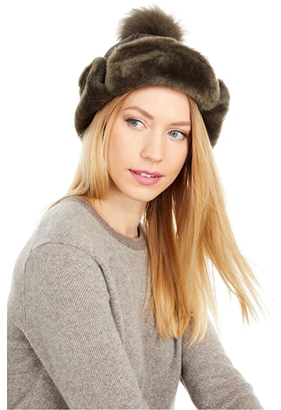 UGG Up Flap Water Resistant Sheepskin Hat Caps ShopStyle