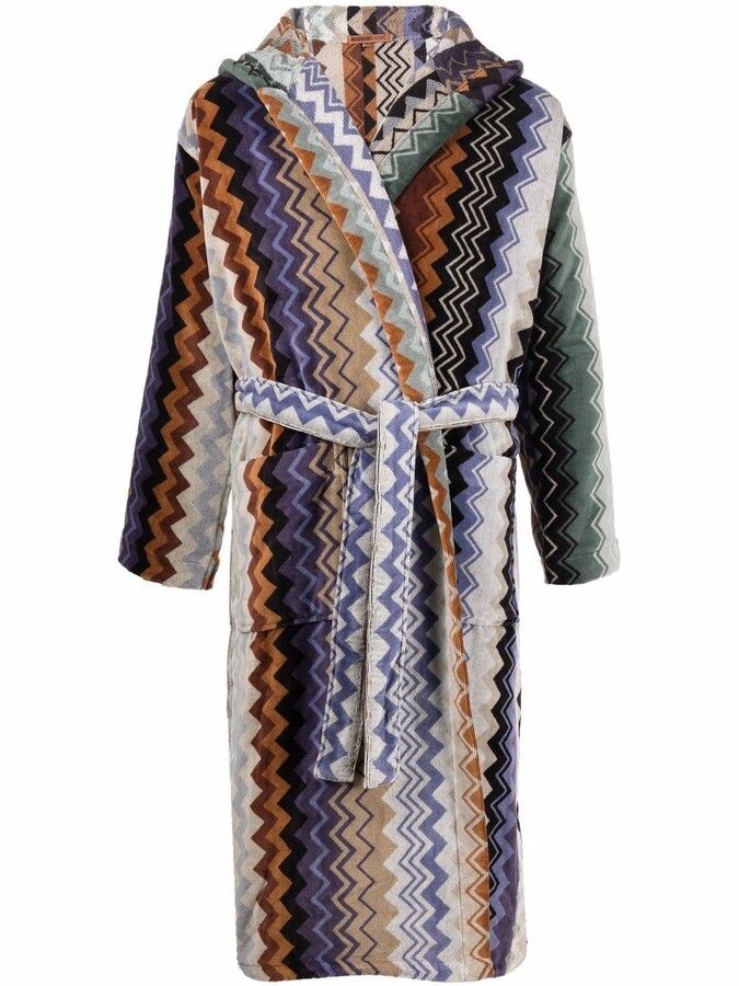 Missoni Home Giacome zigzag-woven bath robe - ShopStyle