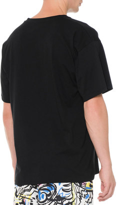 Moschino Logo-Print Short-Sleeve T-Shirt, Black