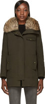 Thumbnail for your product : Yves Salomon Army by Green Rabbit & Raccoon Fur Military Parka